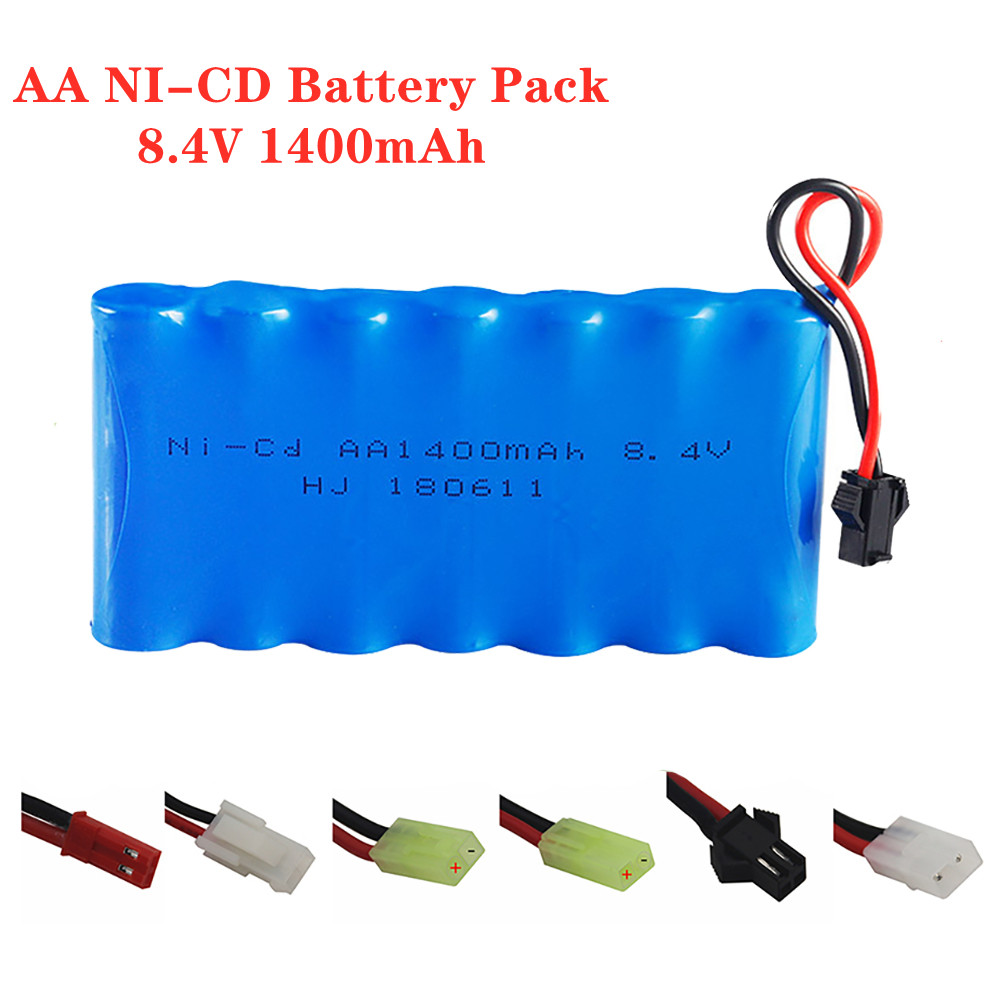 Rc Hobby Parts - 8.4 فولت 1400mah Ni-CD بطارية قابلة