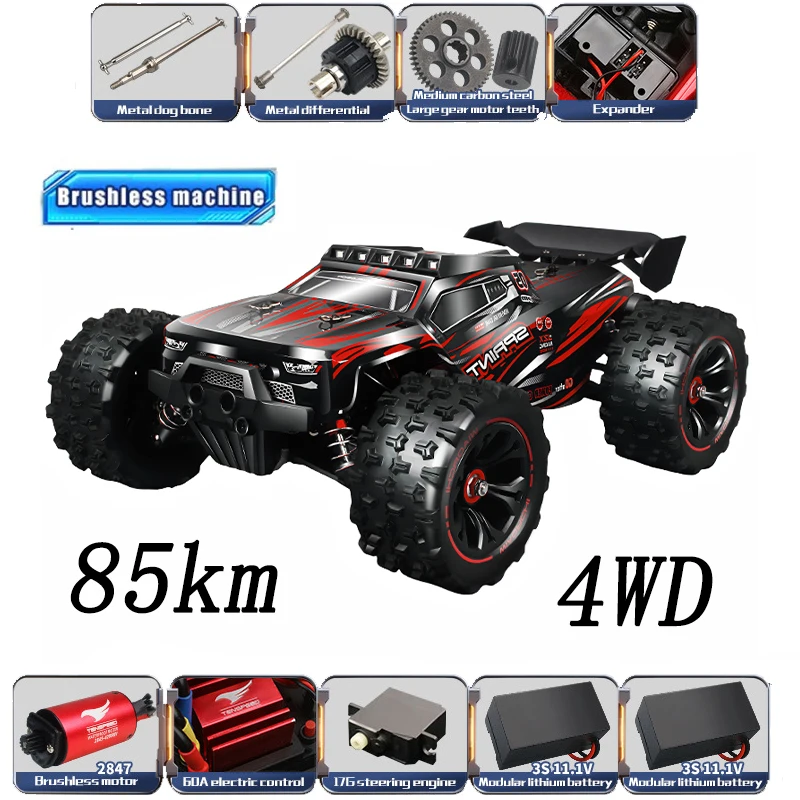 Rc Hobby Grade Car - 1:14 85KM/H أو 50KM/H 4WD RC