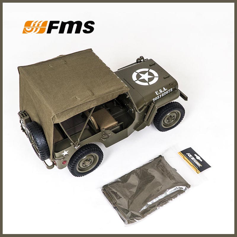 Rc Hobby Parts - سقف قماشي FMS 1/12 C1167 لسيارة