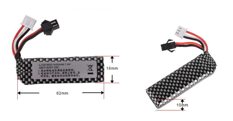 7.4 فولت 1400mah 25C 501855 يب - مراجعة Rc Hobby Parts وسعره