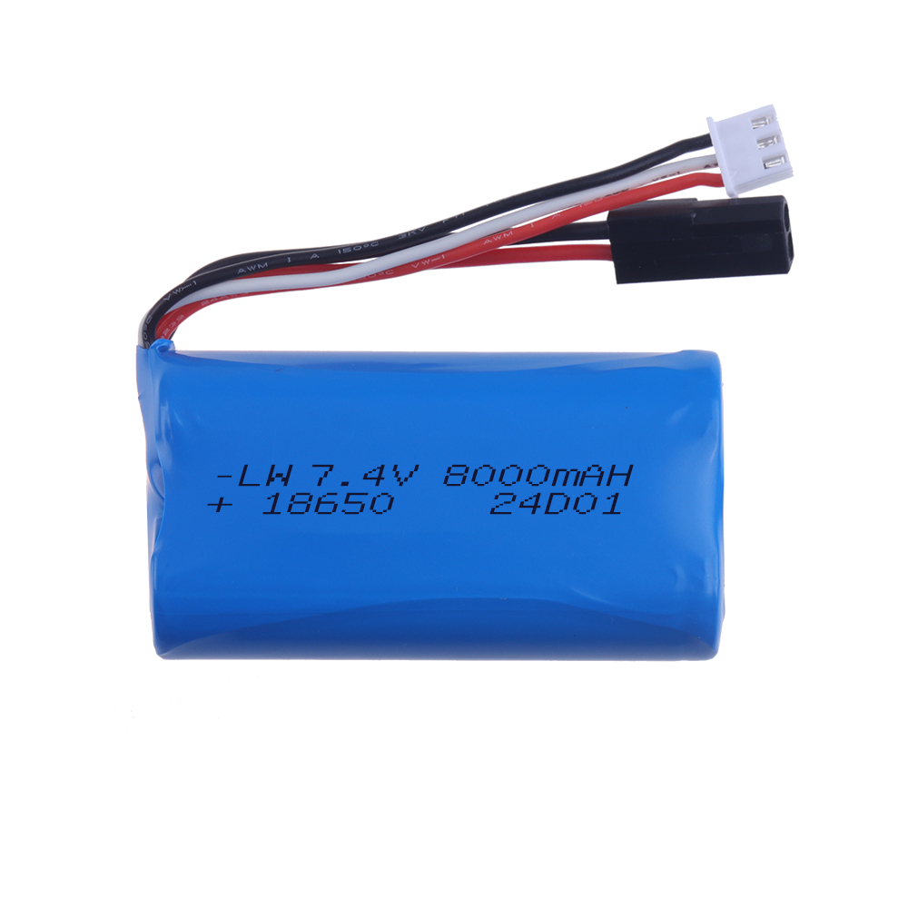 بطارية (5500 بلوج) 18650 7.4 ف - مراجعة Rc Hobby Parts وسعره
